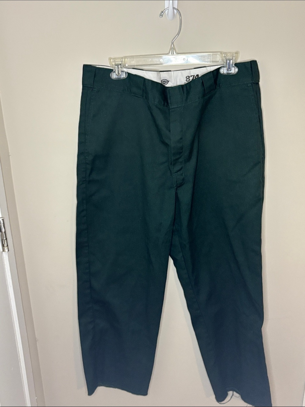 Dickies Men’s Green Work Pants - Classic Straight Fit